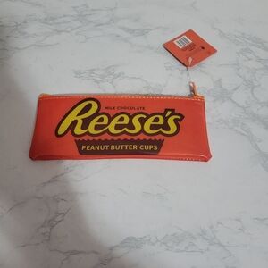 Reese's Orange Pencil/Make-up Case, New
